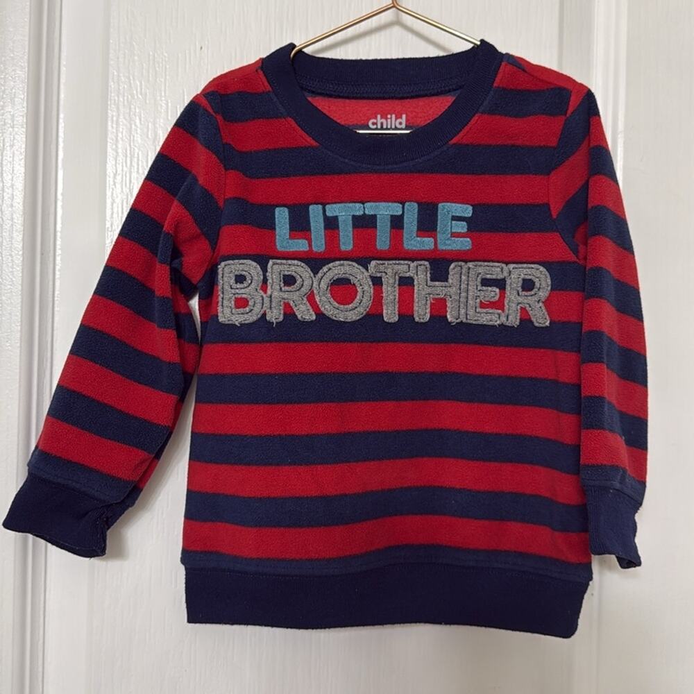 Child of mine made by Carter's 18 M red blue striped long sleeve little brother